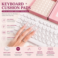 Transparent Raised Keyboard Keycap Stickers | Long Nail Typing & Gaming Prep Solution