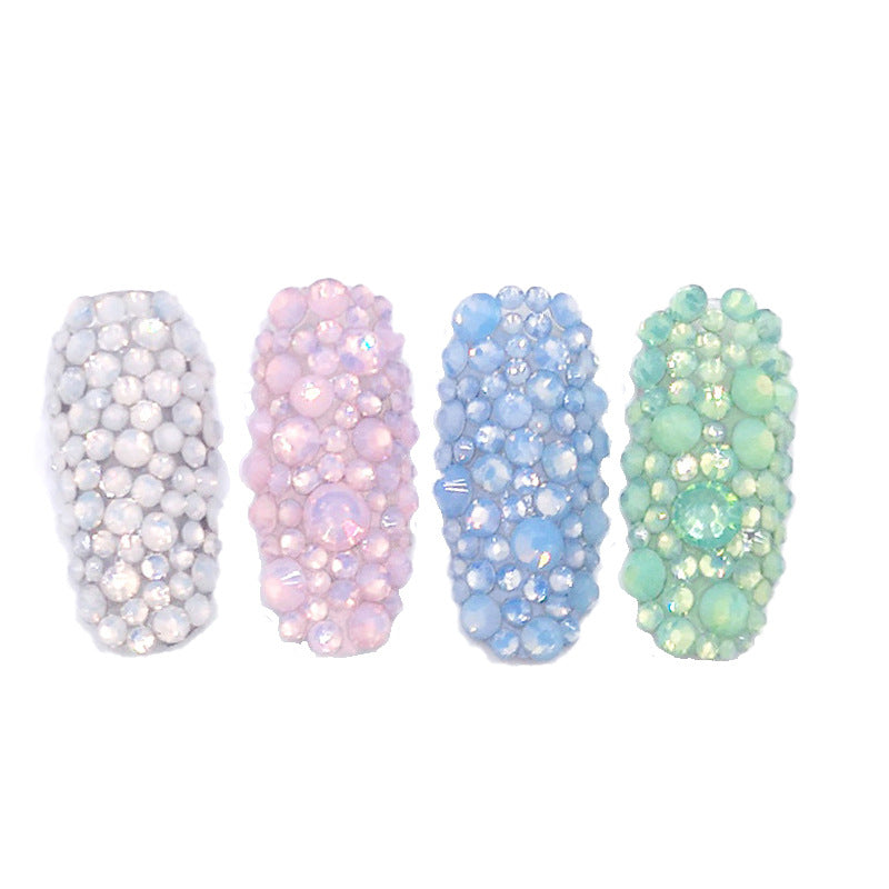 Flat-Back Rhinestone Nail Art Kit (Mixed Sizes 1.3–6.5mm)