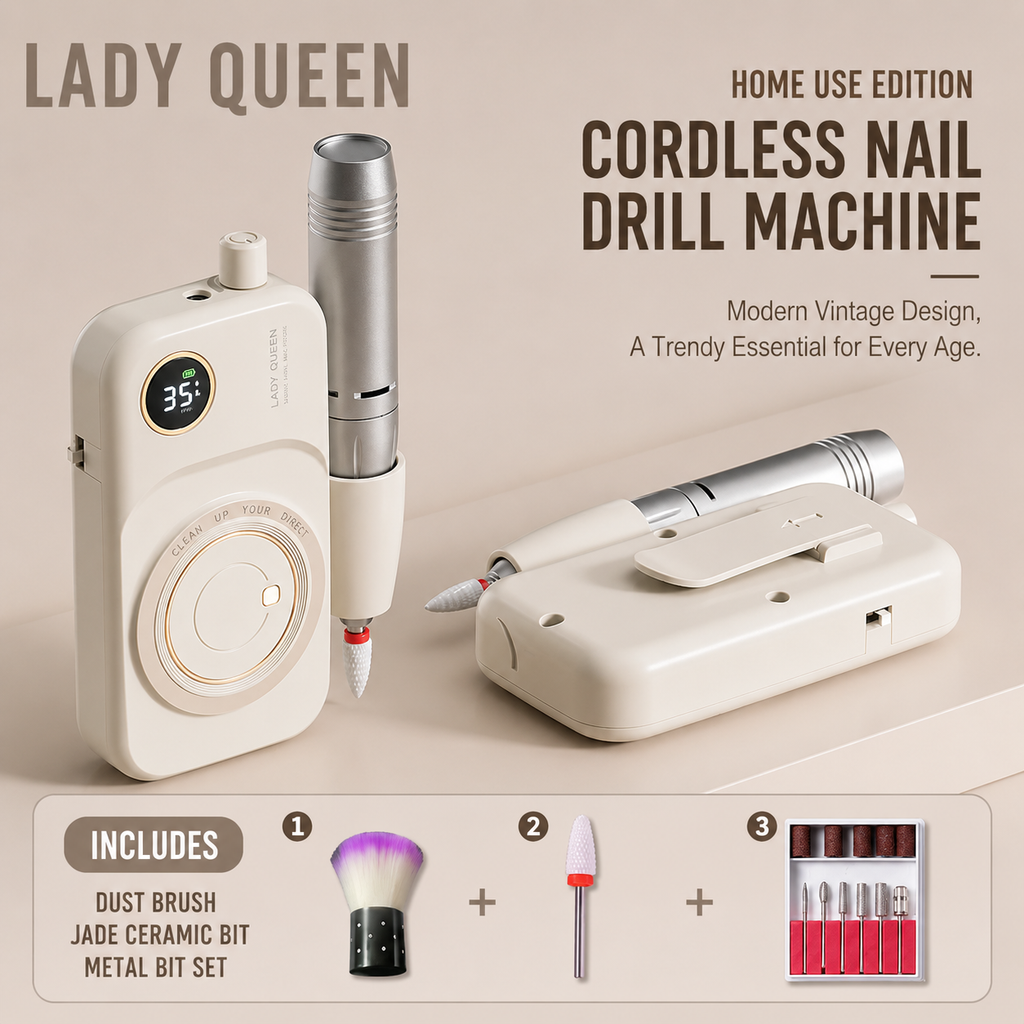 LadyQueen Electric Nail Drill |  Home, Salon & Pro Editions