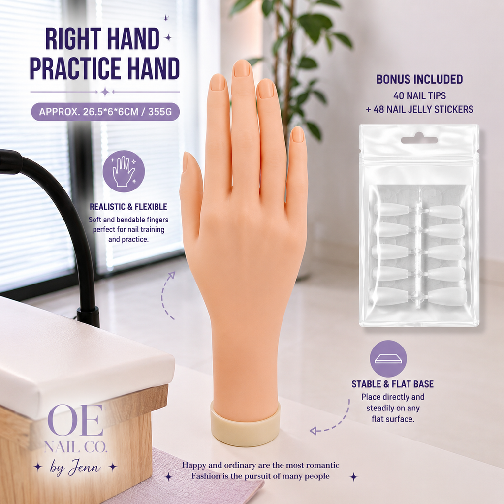 Silicone Nail Practice Hand & Foot Models | Realistic Display Molds