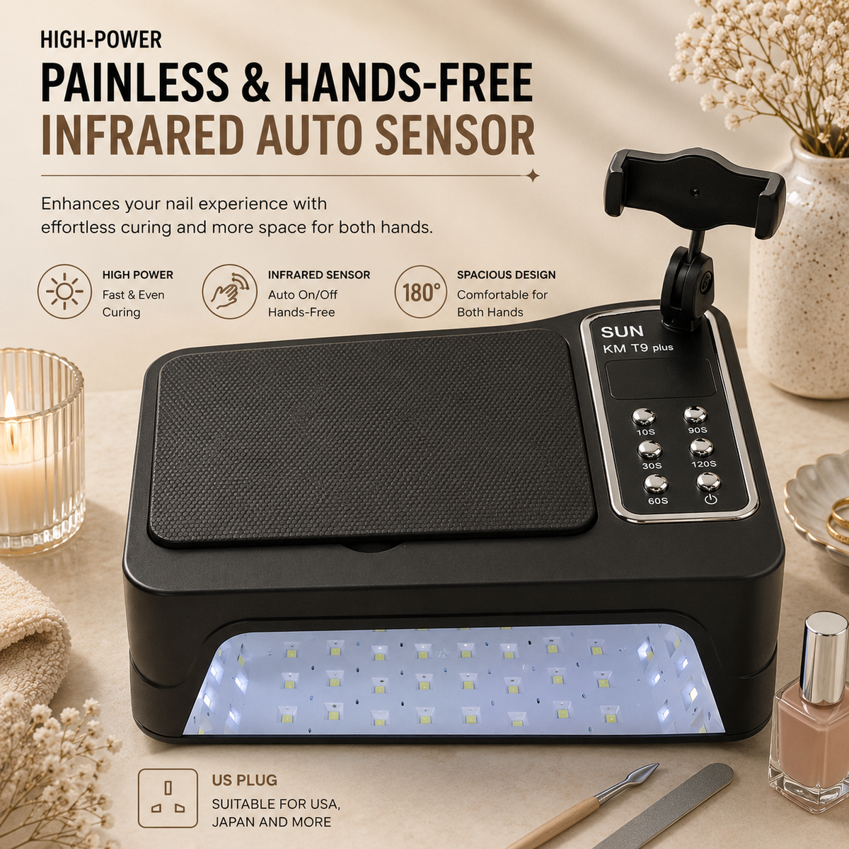 SUN Series Professional UV LED Nail Lamp Collection | High-Power Salon Curing Station