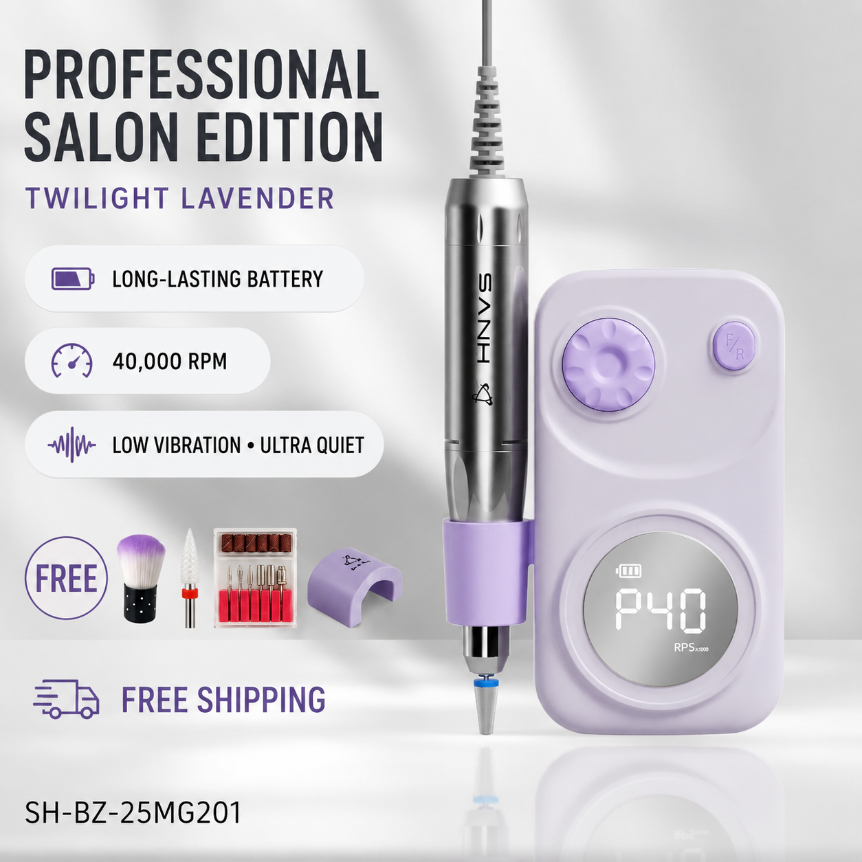 Nebula Nail Drill | Whisper-Quiet Power for Home & Salon