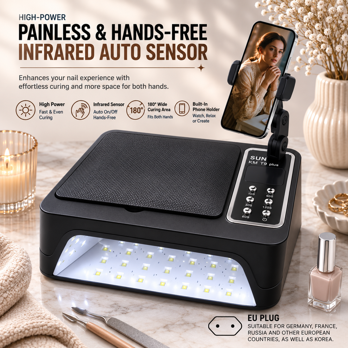 SUN Series Professional UV LED Nail Lamp Collection | High-Power Salon Curing Station
