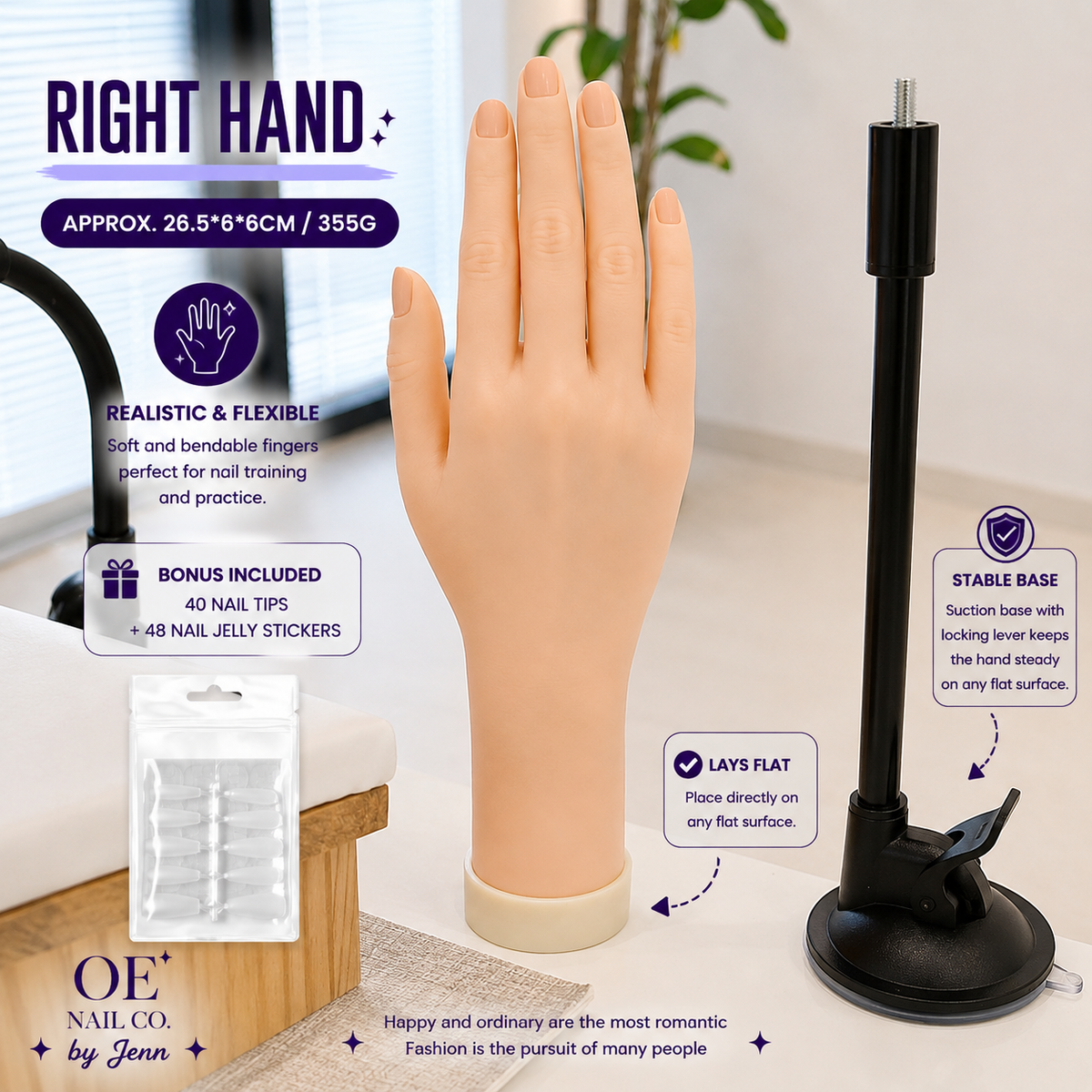 Silicone Nail Practice Hand & Foot Models | Realistic Display Molds