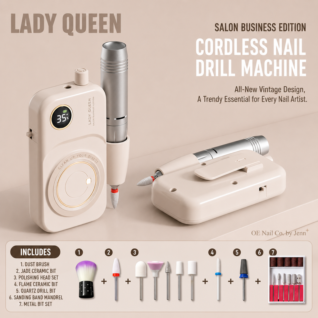 LadyQueen Electric Nail Drill |  Home, Salon & Pro Editions