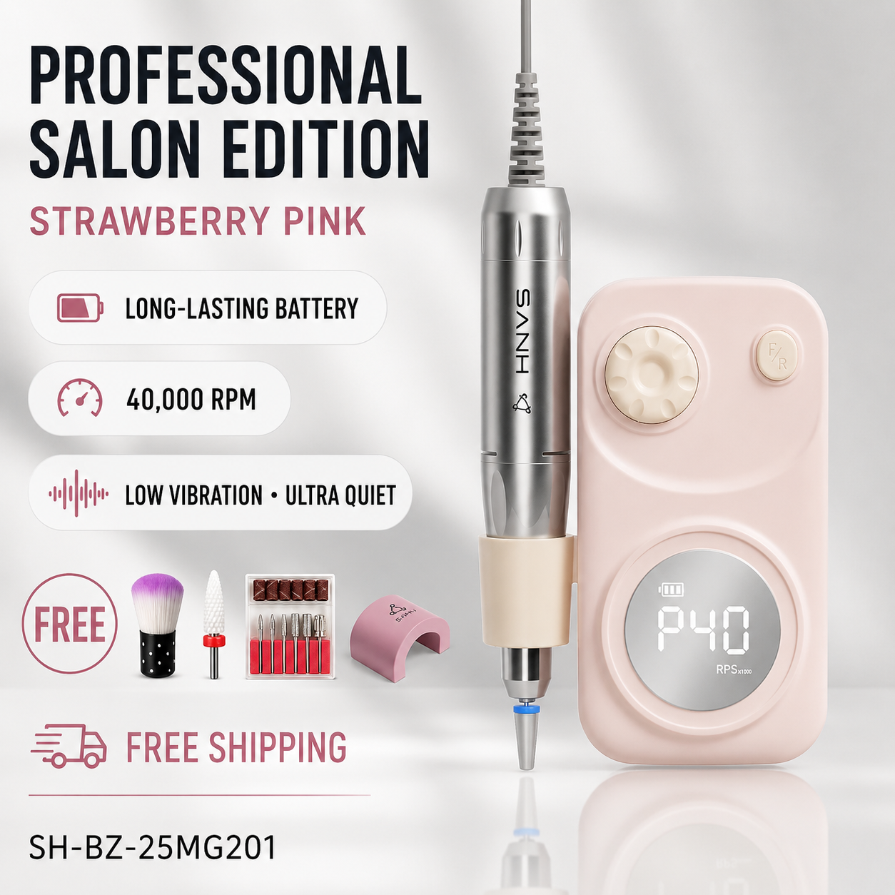 Nebula Nail Drill | Whisper-Quiet Power for Home & Salon