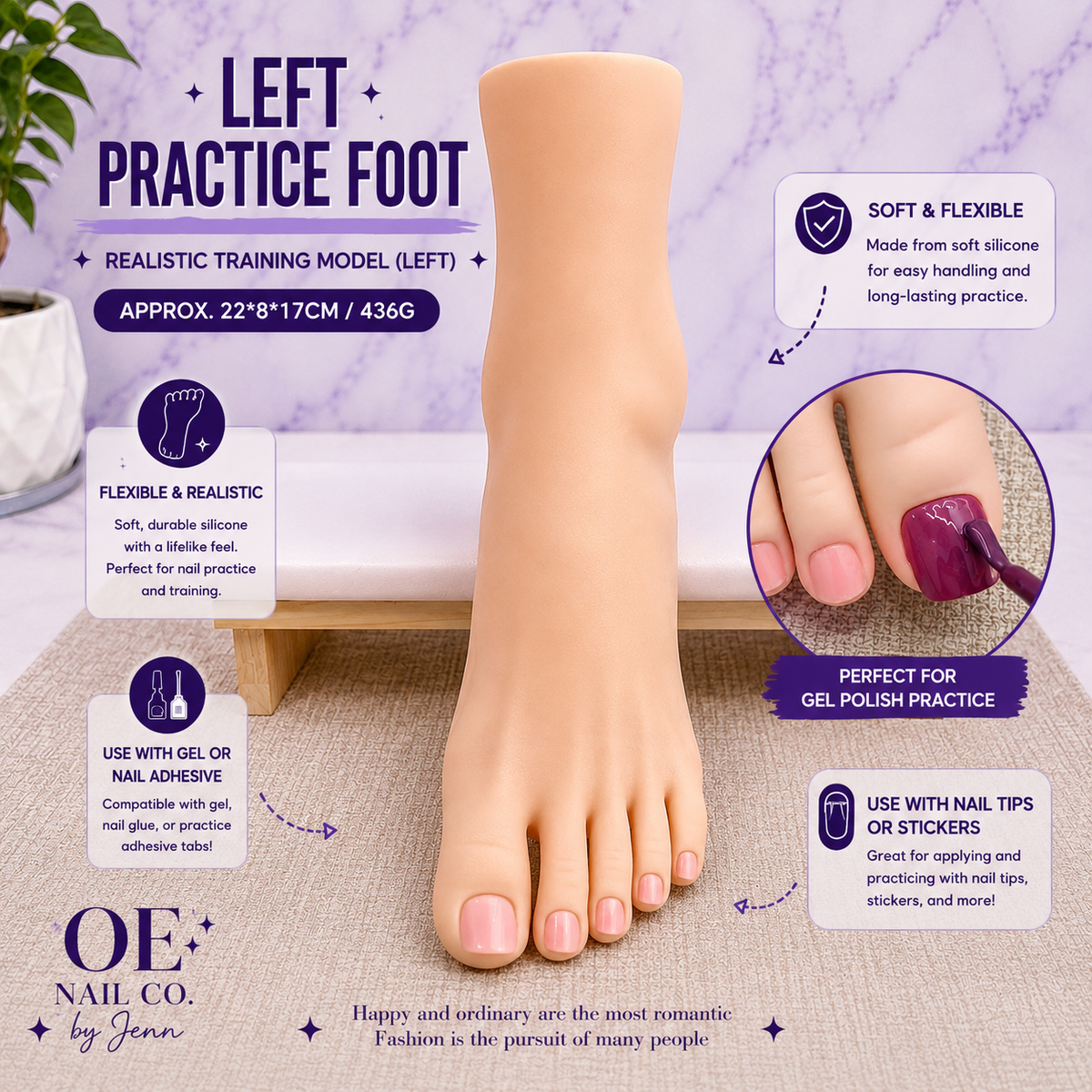 Silicone Nail Practice Hand & Foot Models | Realistic Display Molds