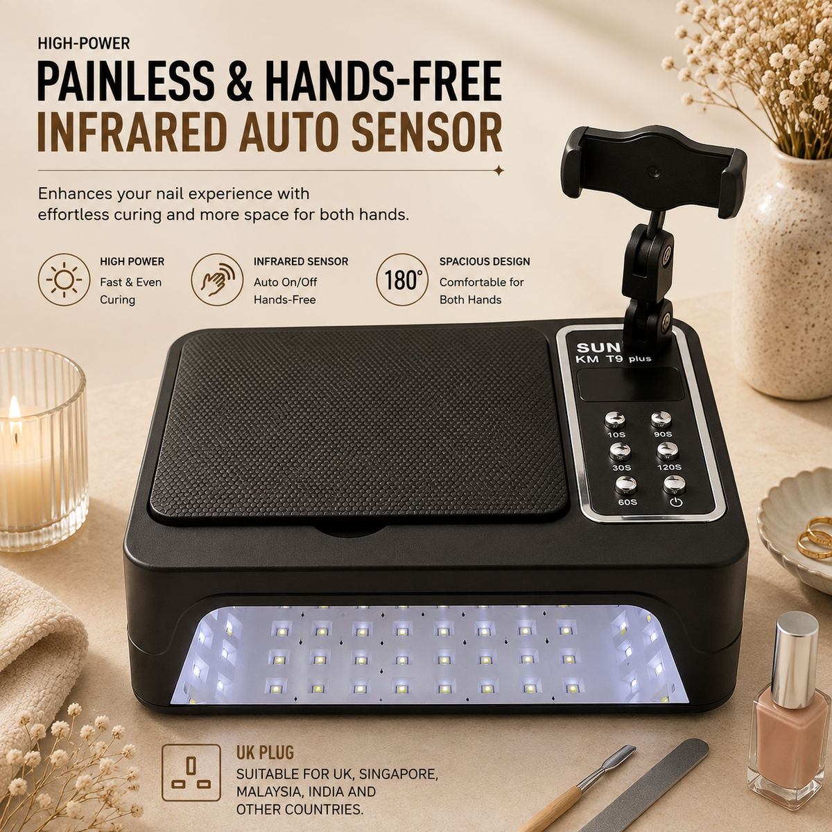 SUN Series Professional UV LED Nail Lamp Collection | High-Power Salon Curing Station