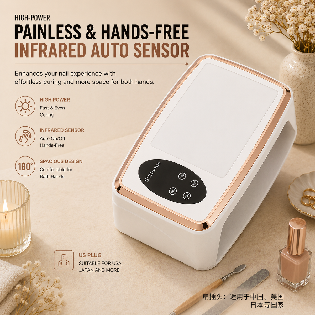 SUN Series Professional UV LED Nail Lamp Collection | High-Power Salon Curing Station