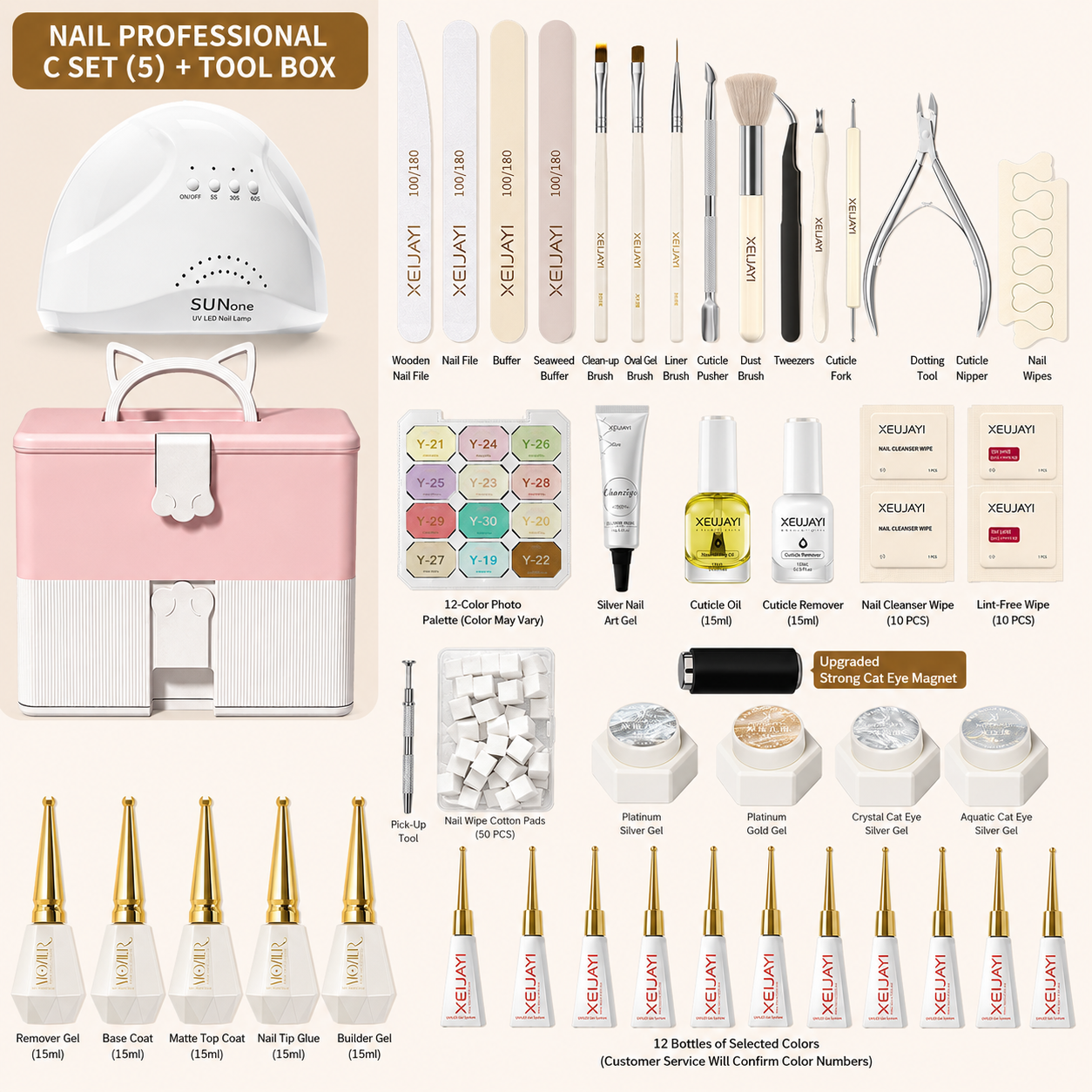 Nail Starter Kit with LED Lamp | Choose Your Light & Colors