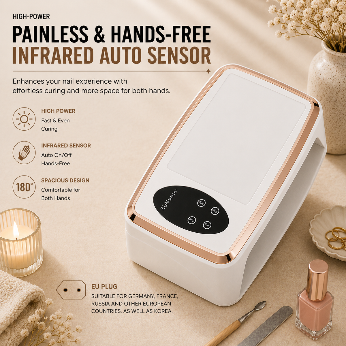 SUN Series Professional UV LED Nail Lamp Collection | High-Power Salon Curing Station