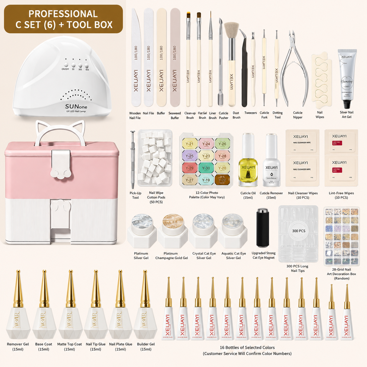 Nail Starter Kit with LED Lamp | Choose Your Light & Colors