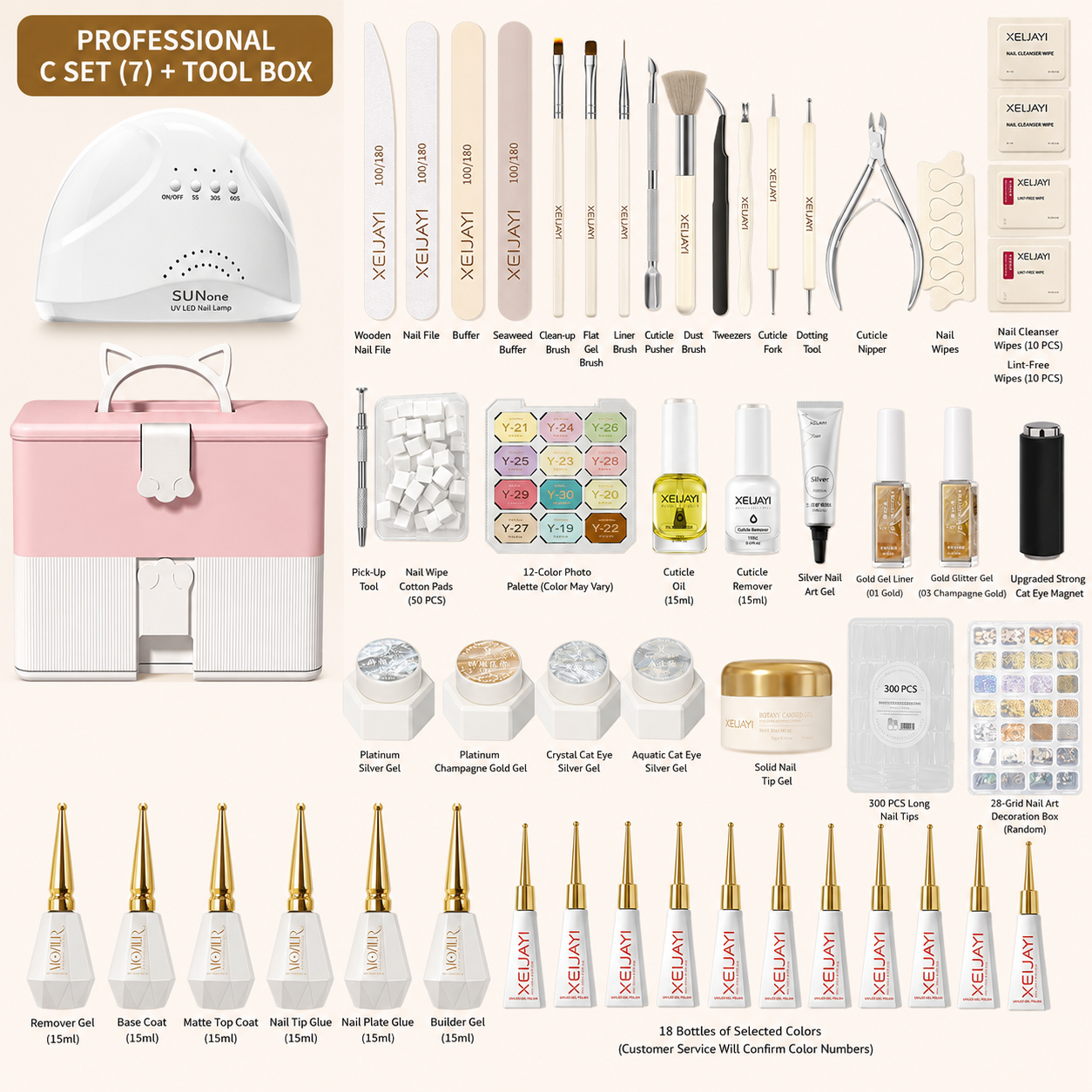 Nail Starter Kit with LED Lamp | Choose Your Light & Colors