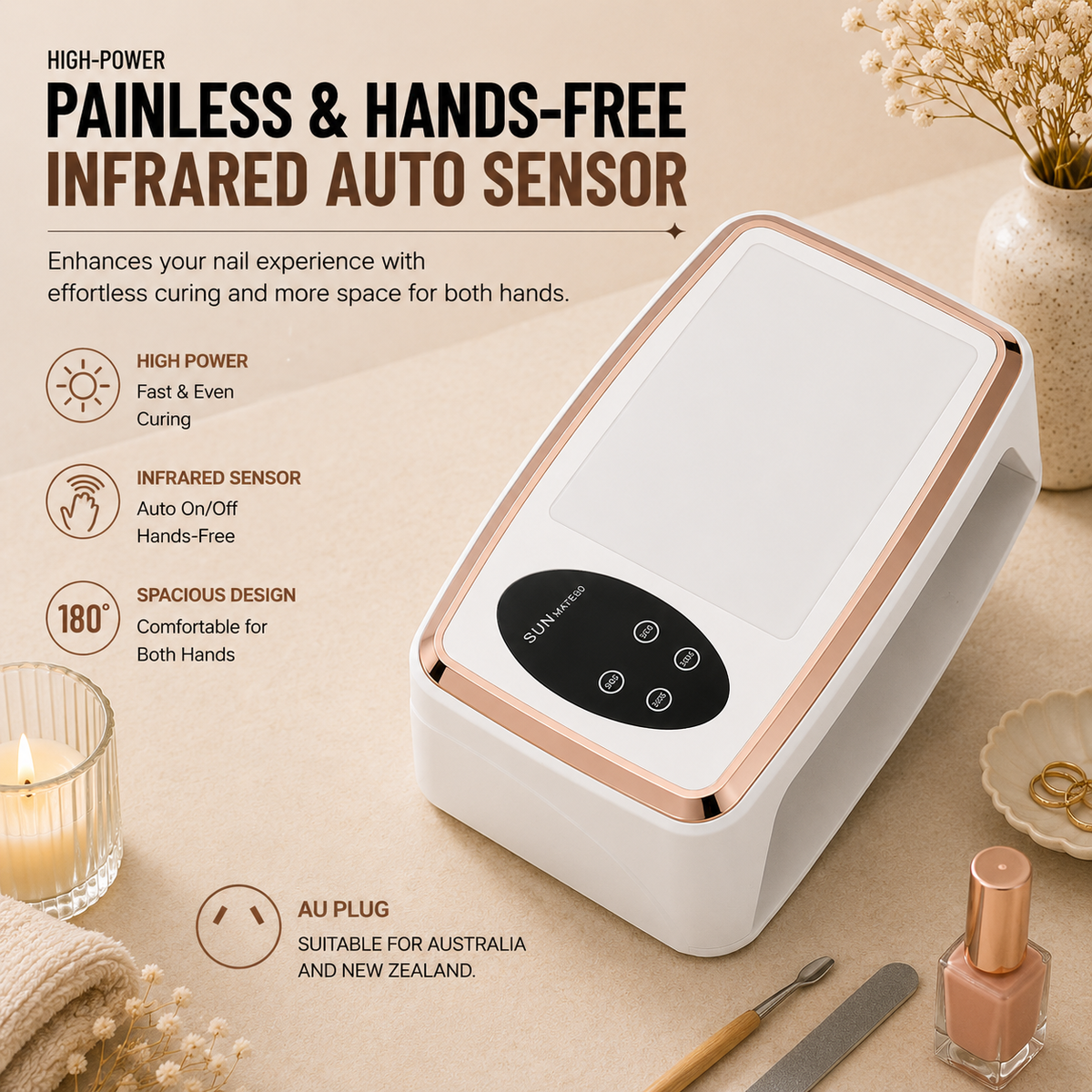 SUN Series Professional UV LED Nail Lamp Collection | High-Power Salon Curing Station