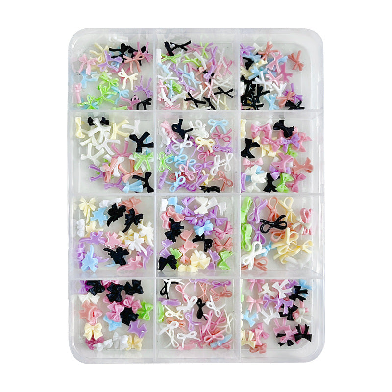 Mini Bow Nail Art Charms | 12-Piece Mixed Set