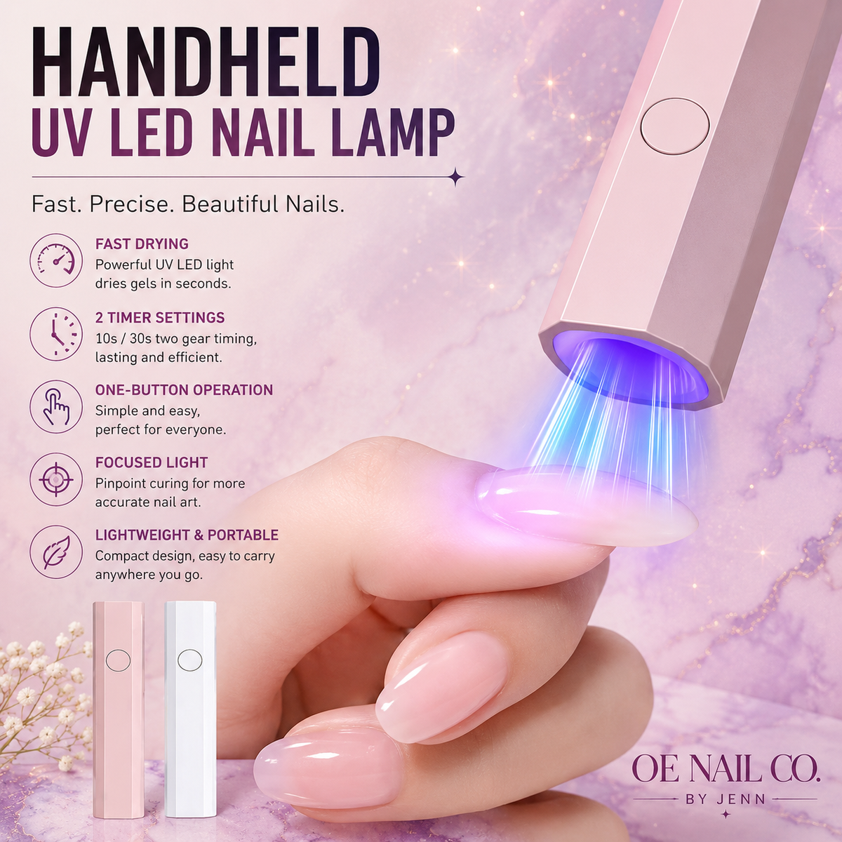 Handheld Mini UV/LED Nail Lamp | Portable Gel Curing Light