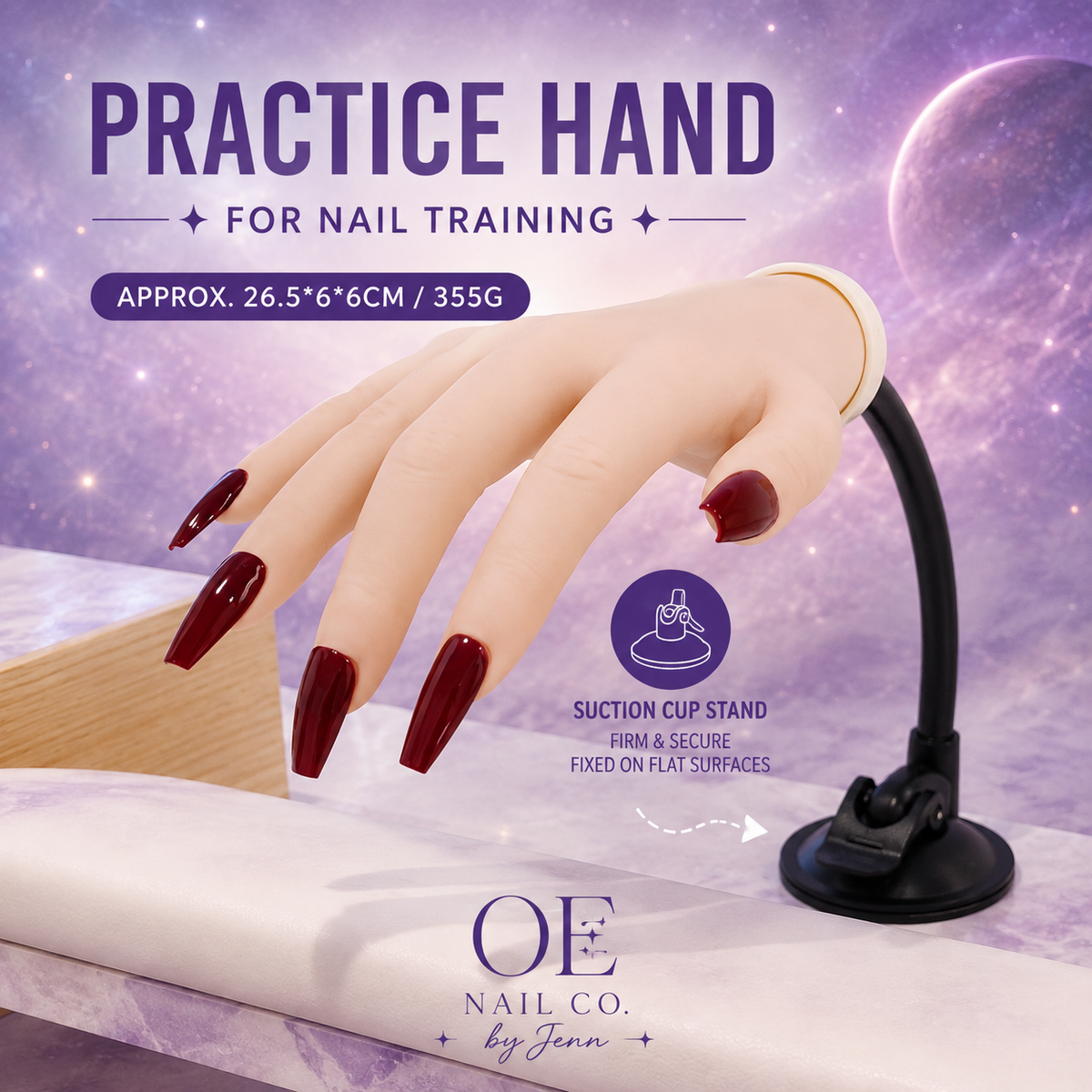 Silicone Nail Practice Hand & Foot Models | Realistic Display Molds