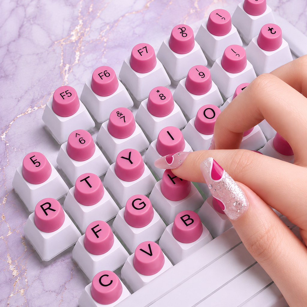Long Nail Typing Protectors & Fingertip Caps | Raised Keyboard Stickers