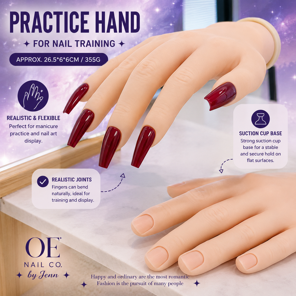Silicone Nail Practice Hand & Foot Models | Realistic Display Molds