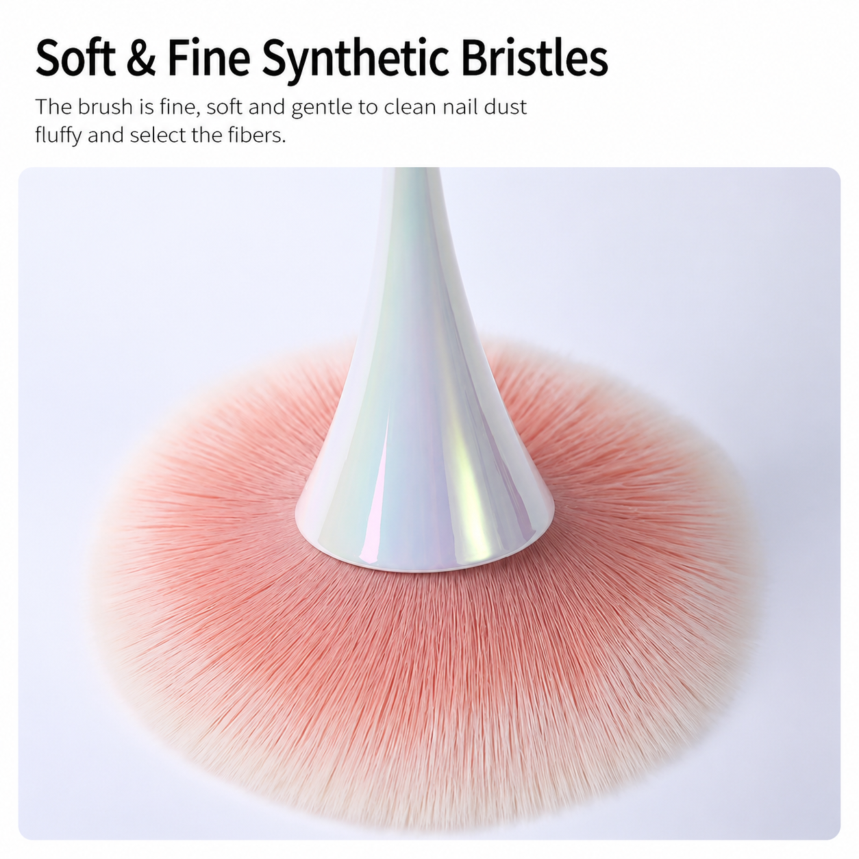 Professional Small Waist Nail Cleansing Brush | Soft Bristle Dust Remover & Makeup Powder Brush