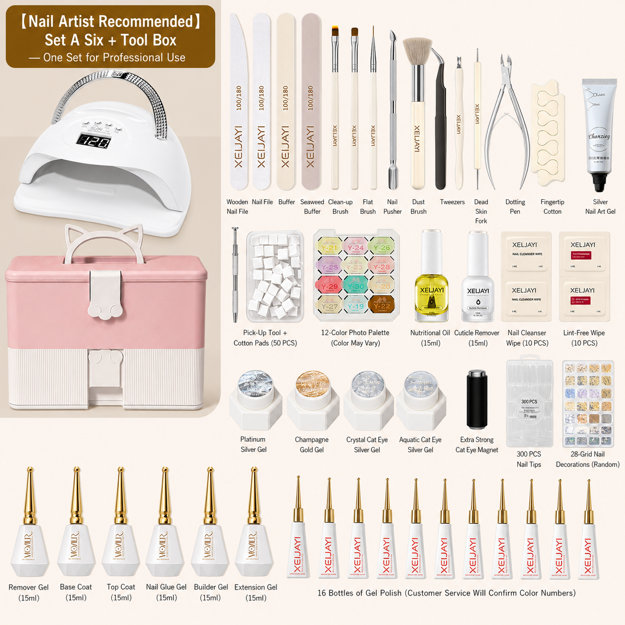 Nail Starter Kit with LED Lamp | Choose Your Light & Colors