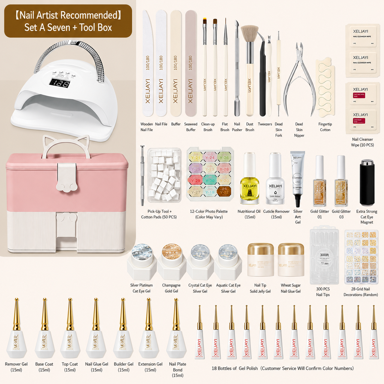Nail Starter Kit with LED Lamp | Choose Your Light & Colors