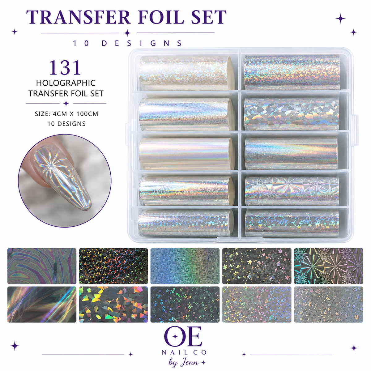 Black & White Lace Nail Art Transfer Stickers | 166 Mixed Styles