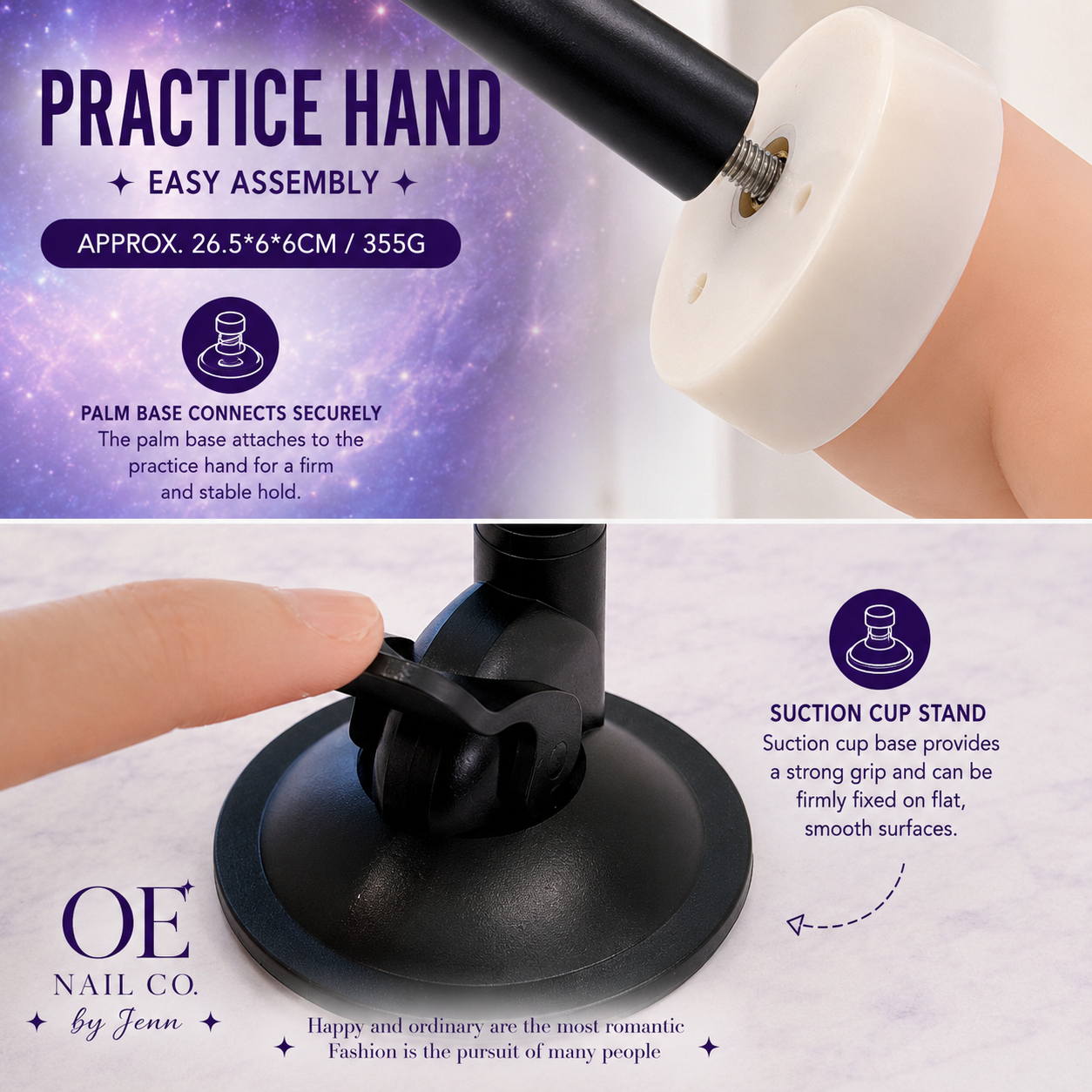 Silicone Nail Practice Hand & Foot Models | Realistic Display Molds
