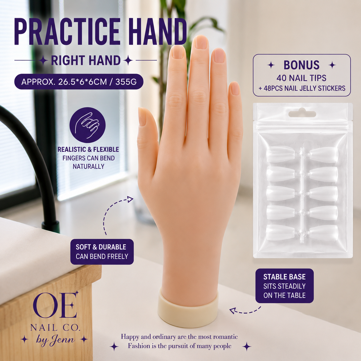 Silicone Nail Practice Hand & Foot Models | Realistic Display Molds