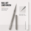 Professional Metal Handle Nail Art Brush Collection | Precision Liner, Detailing & Gel Shader Brushes
