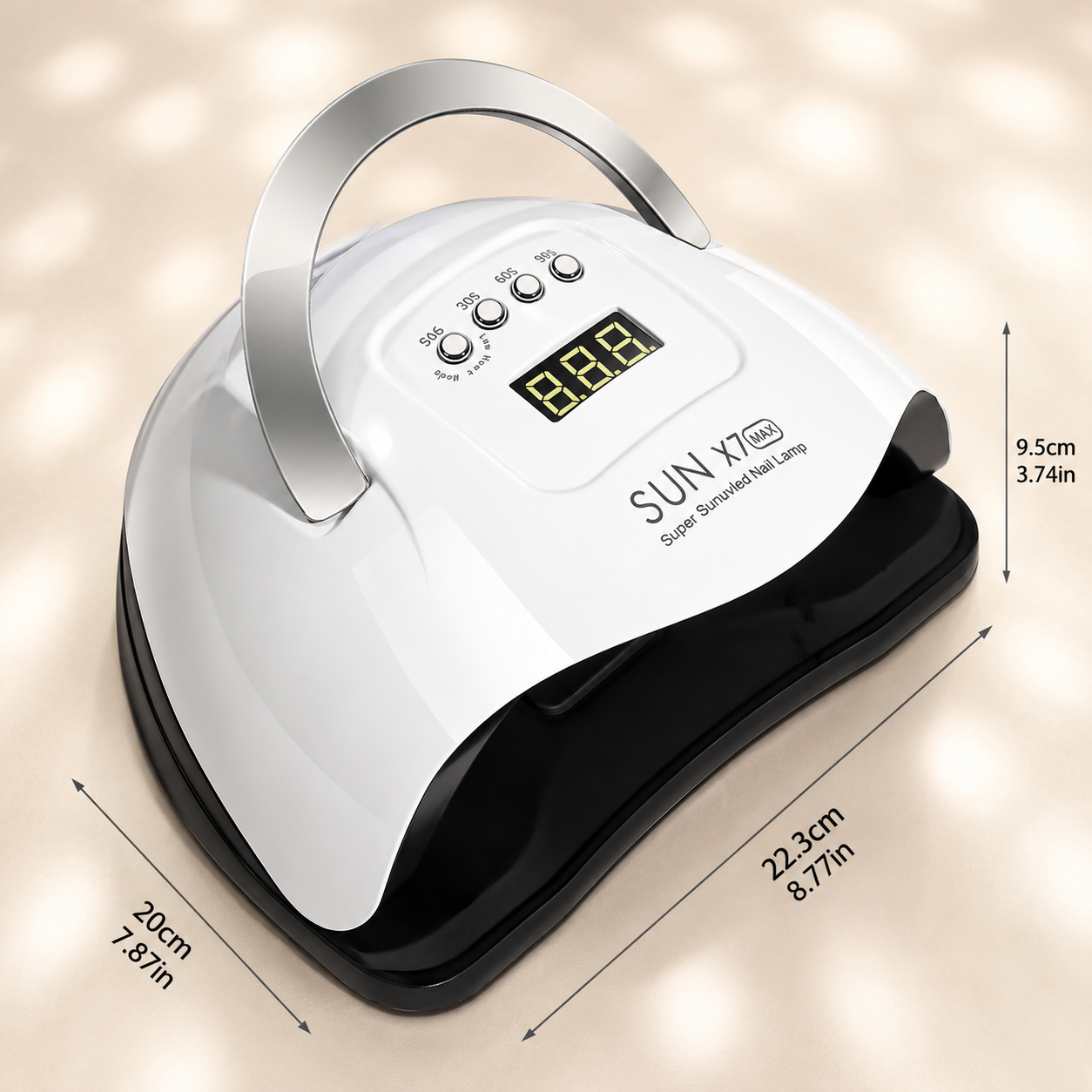 180W Professional UV LED Nail Lamp | Salon-Speed Gel Cure Light
