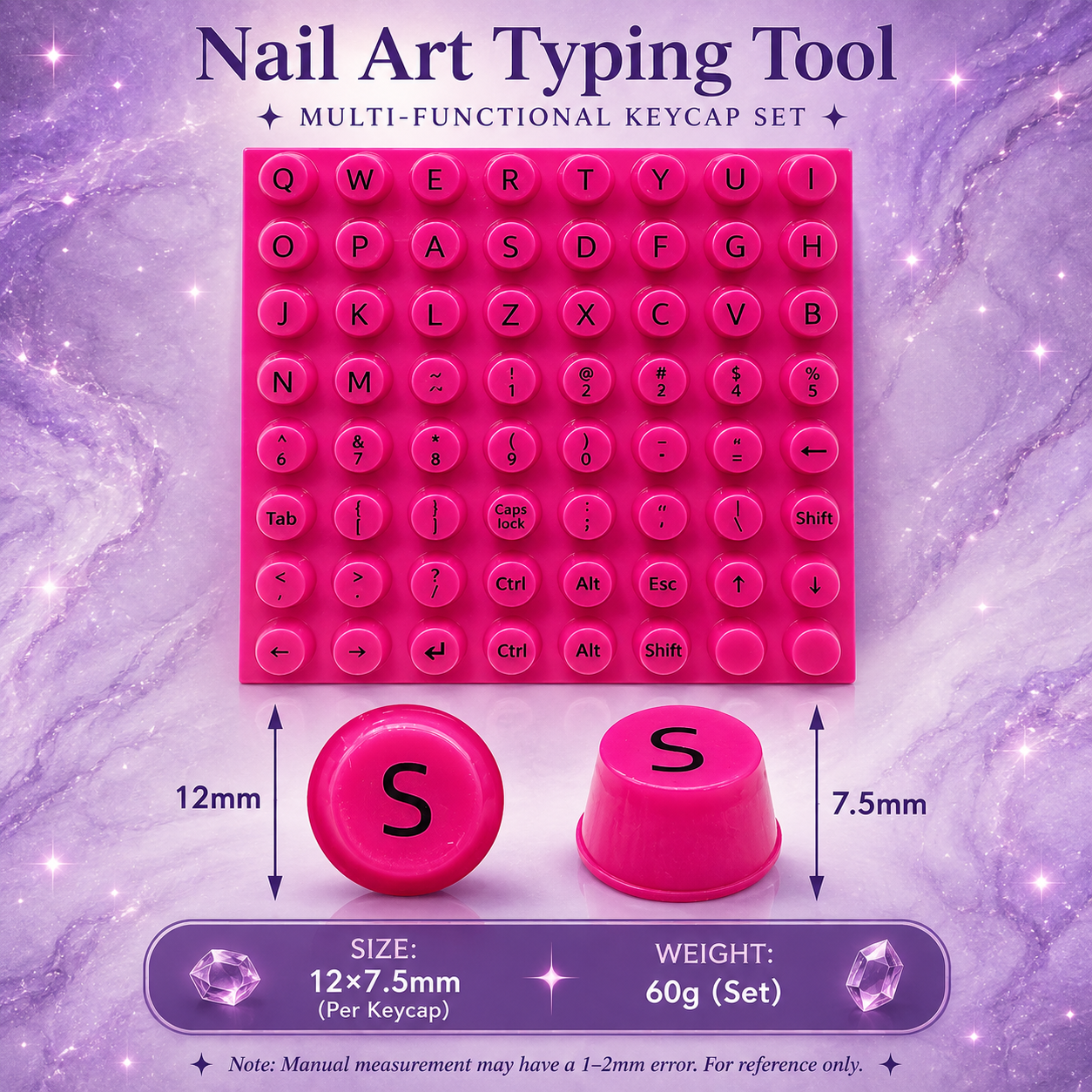 Long Nail Typing Protectors & Fingertip Caps | Raised Keyboard Stickers