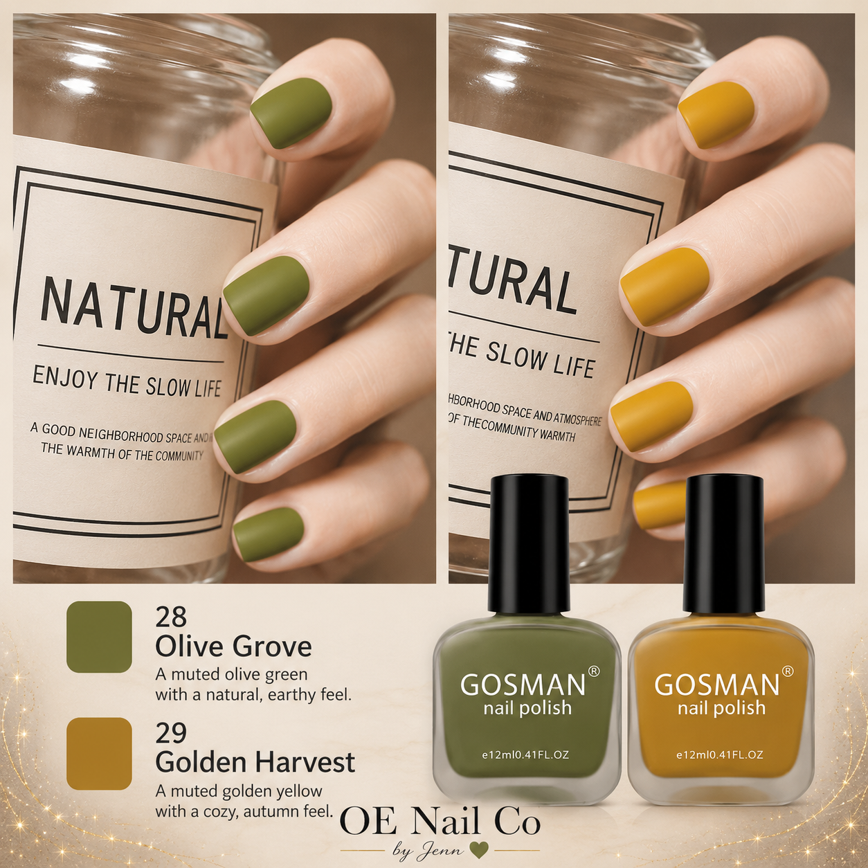 Matte Nail Polish Duo Set | 22 Color Combinations with Primer & Matte Top Coat
