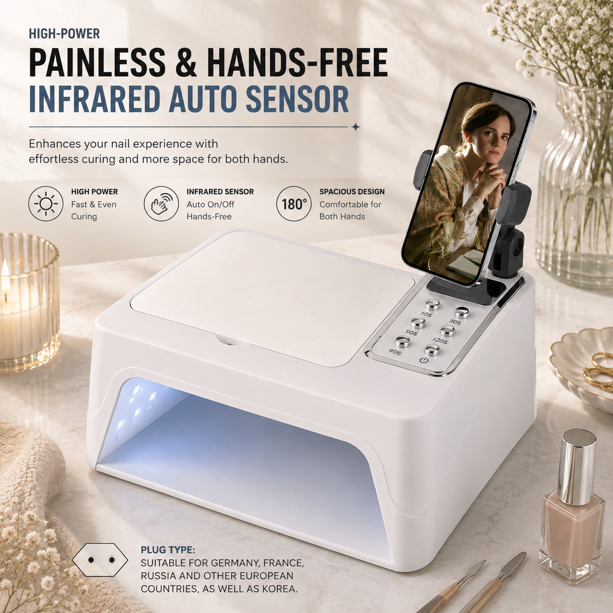 SUN Series Professional UV LED Nail Lamp Collection | High-Power Salon Curing Station