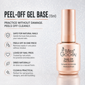 Damage-Free Peel Off Gel or Air Dry Base Coat for Nail Art Practice