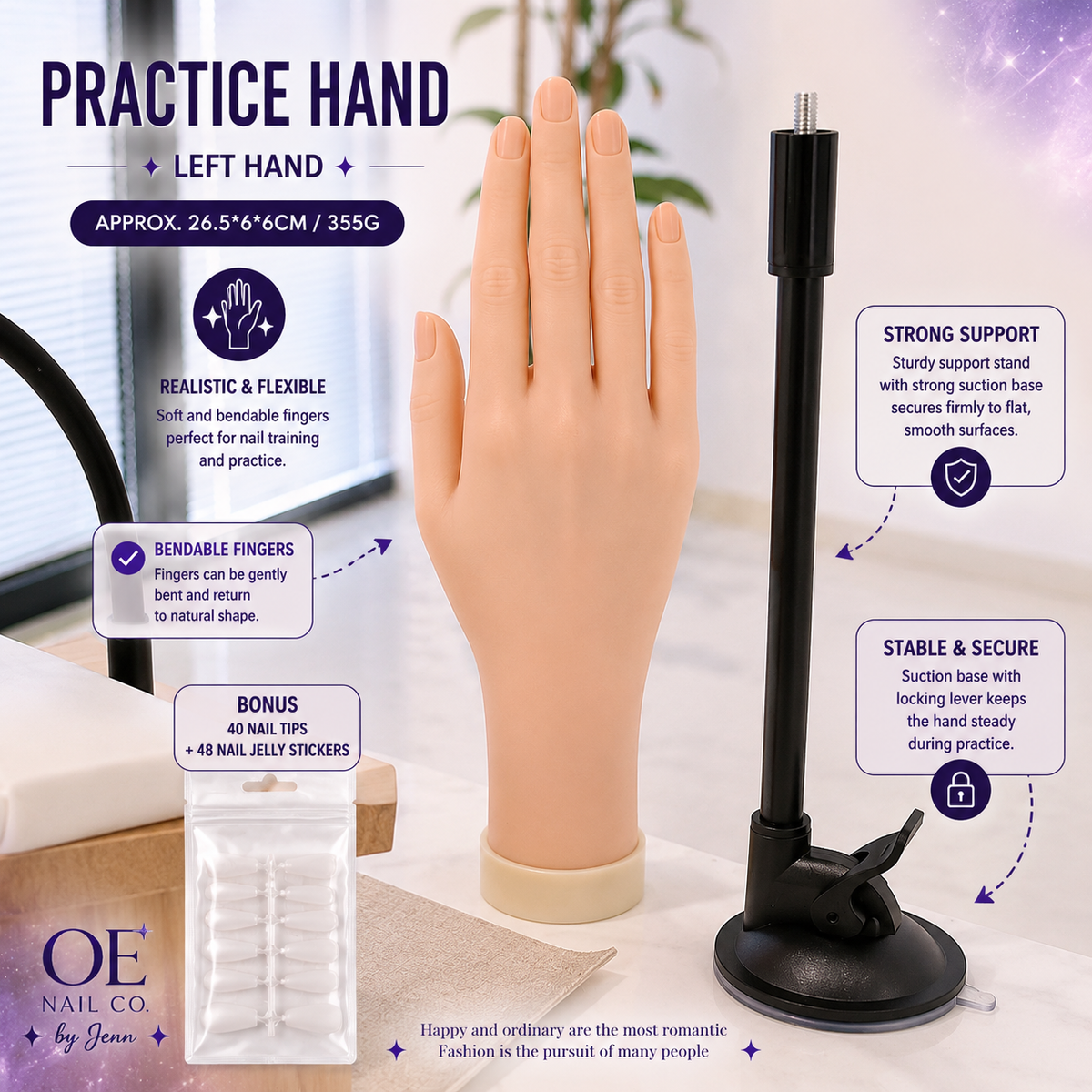 Silicone Nail Practice Hand & Foot Models | Realistic Display Molds