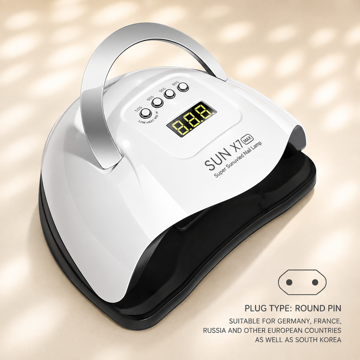 180W Professional UV LED Nail Lamp | Salon-Speed Gel Cure Light
