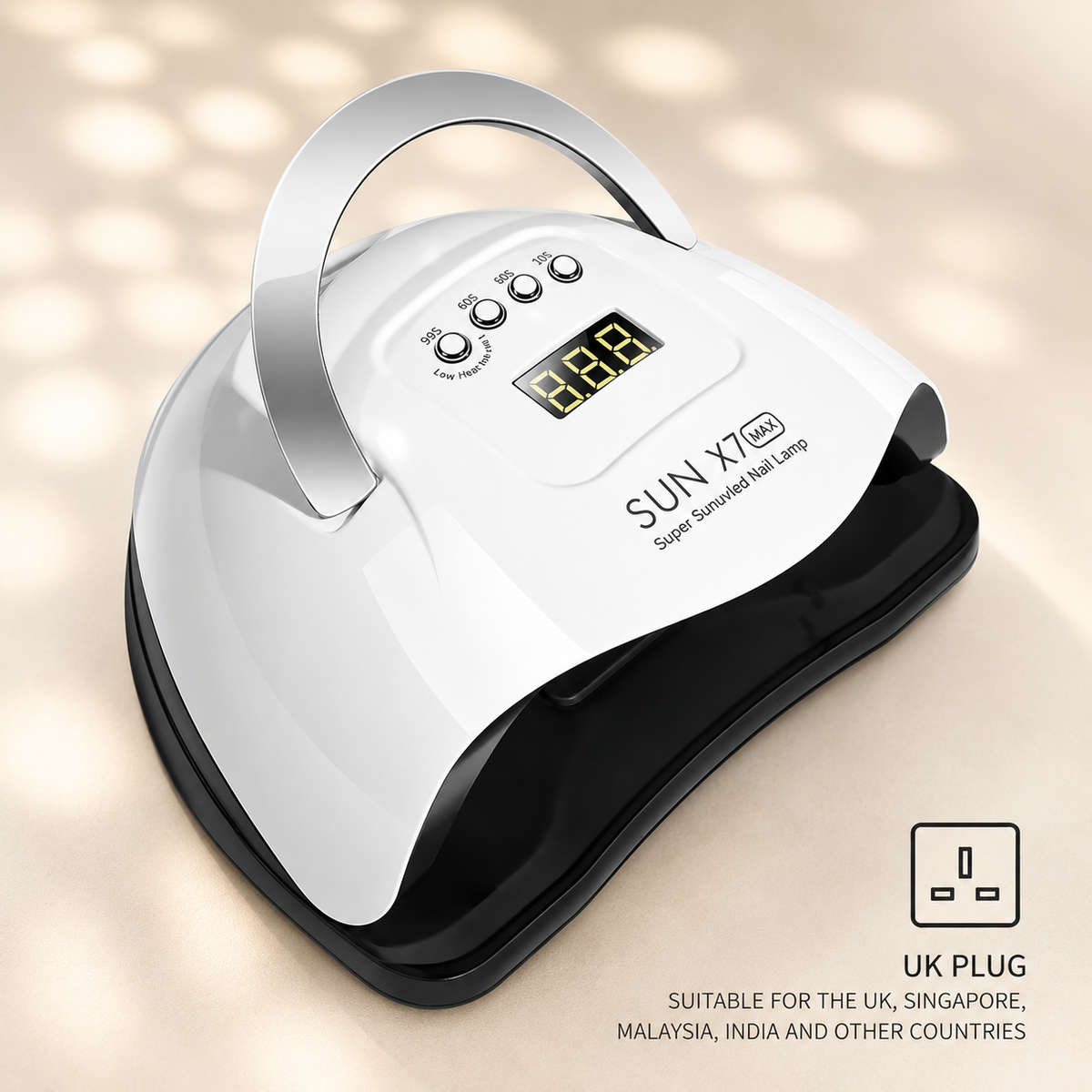 180W Professional UV LED Nail Lamp | Salon-Speed Gel Cure Light