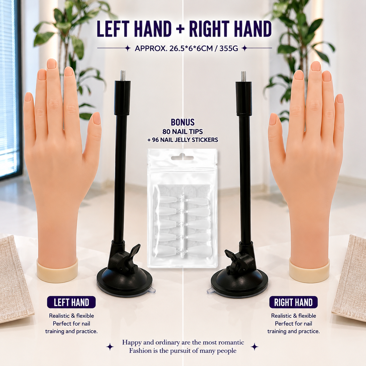 Silicone Nail Practice Hand & Foot Models | Realistic Display Molds