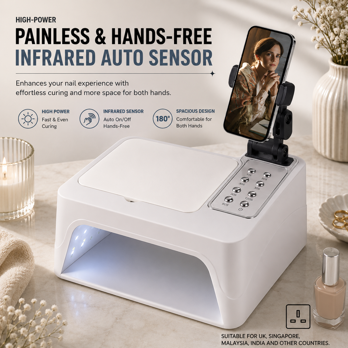 SUN Series Professional UV LED Nail Lamp Collection | High-Power Salon Curing Station