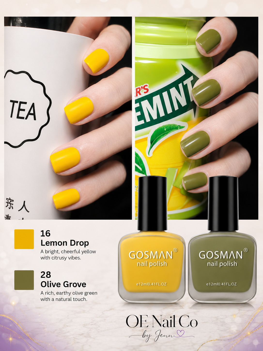 Matte Nail Polish Duo Set | 22 Color Combinations with Primer & Matte Top Coat