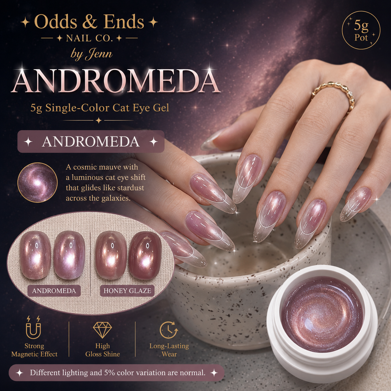 Wormhole Collection | 5g Single-Color Cat Eye Gels