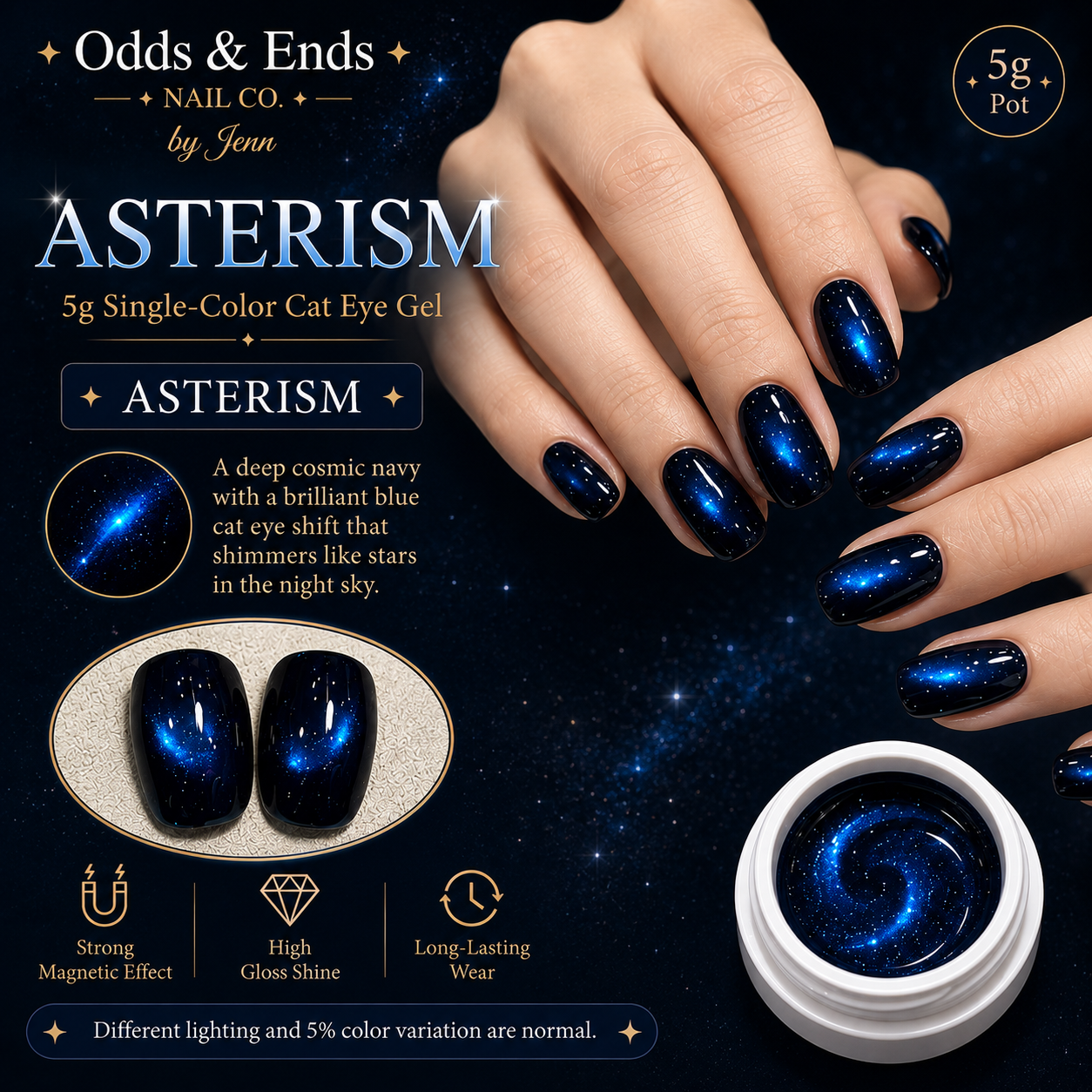 Wormhole Collection | 5g Single-Color Cat Eye Gels