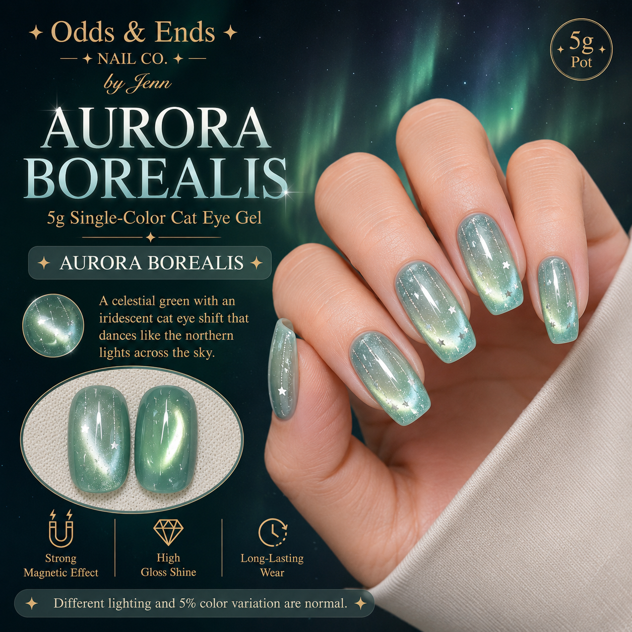 Wormhole Collection | 5g Single-Color Cat Eye Gels