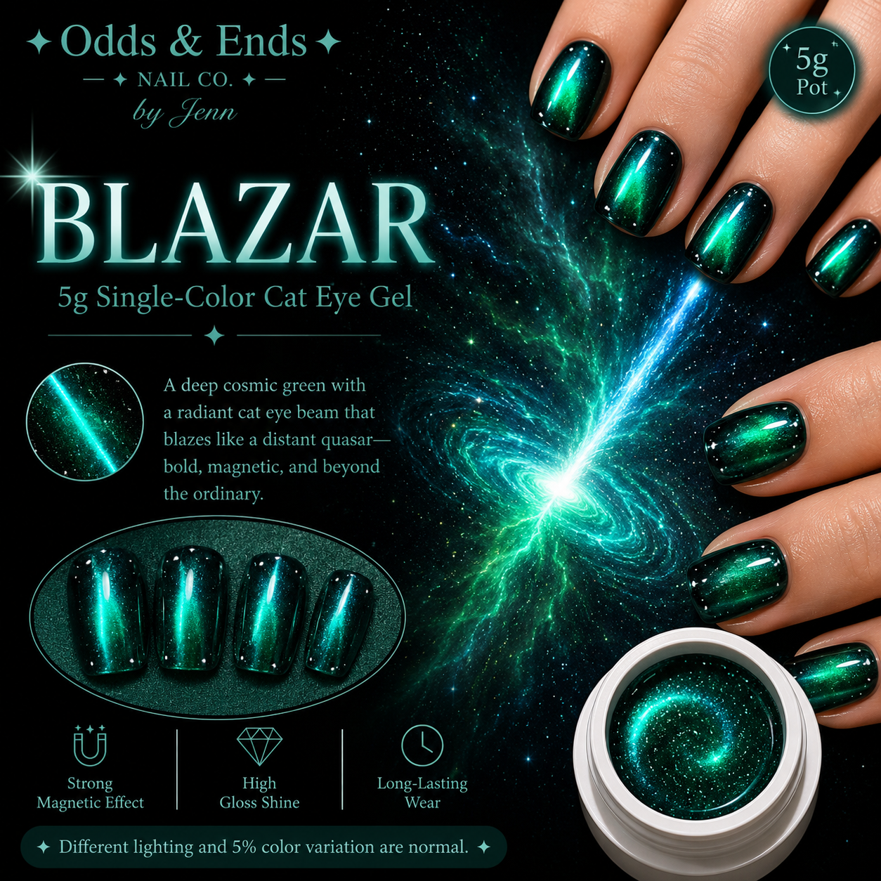 Wormhole Collection | 5g Single-Color Cat Eye Gels
