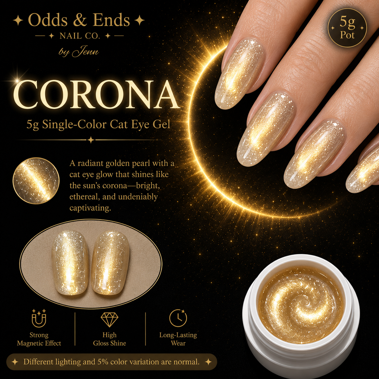 Wormhole Collection | 5g Single-Color Cat Eye Gels