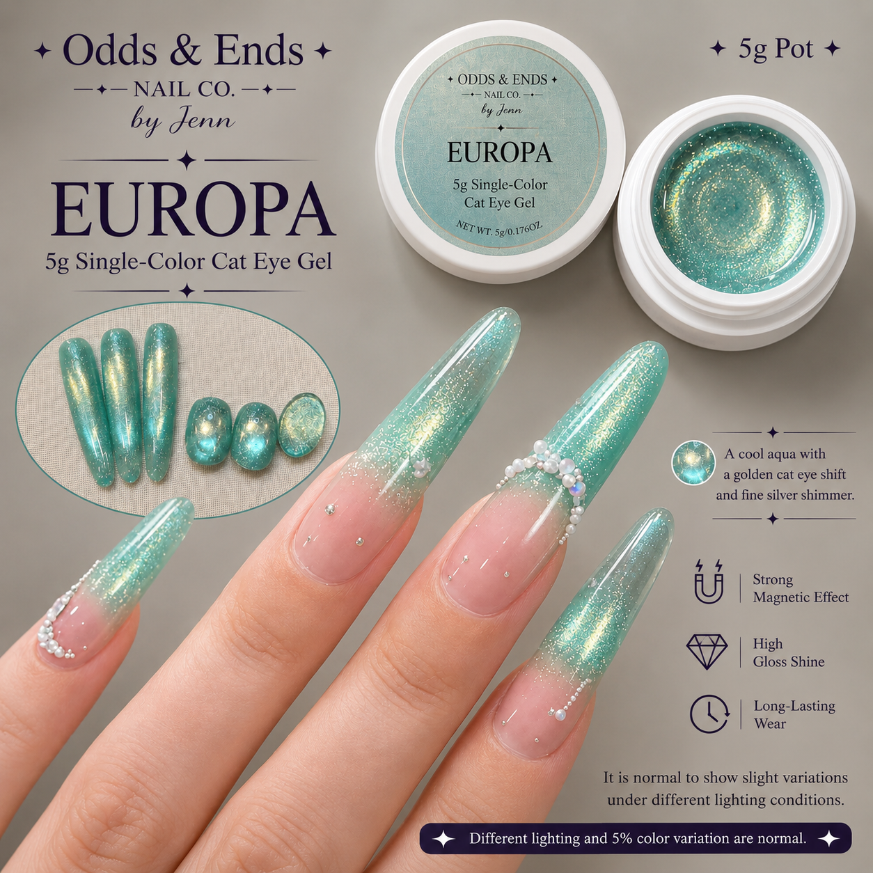 Wormhole Collection | 5g Single-Color Cat Eye Gels