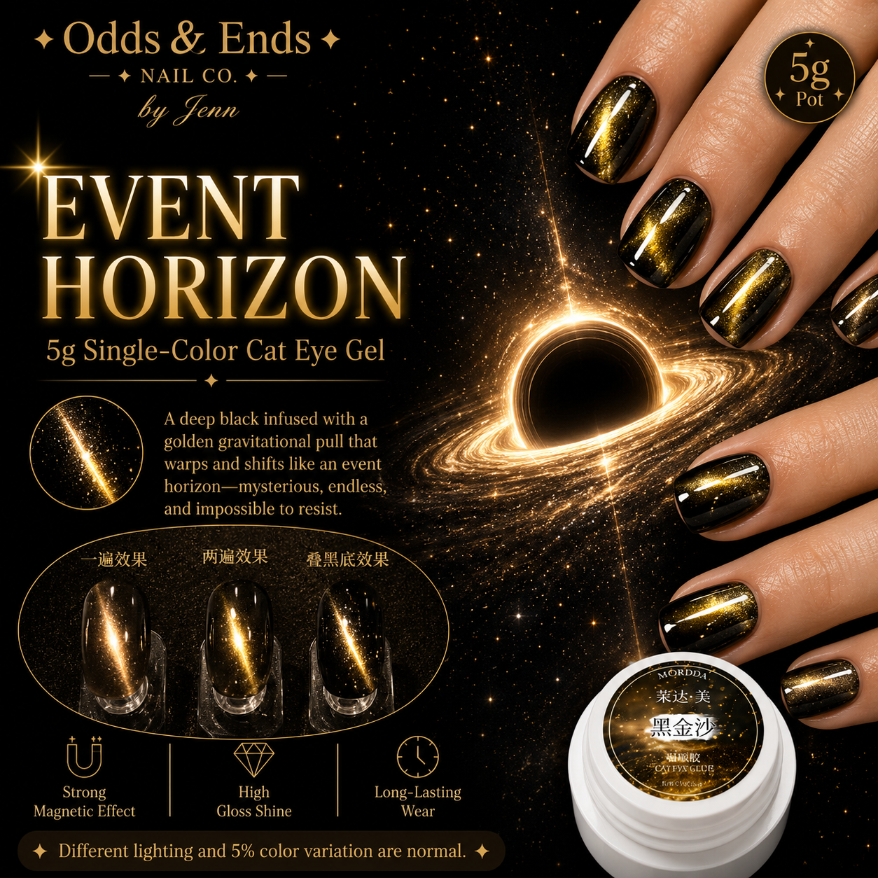 Wormhole Collection | 5g Single-Color Cat Eye Gels