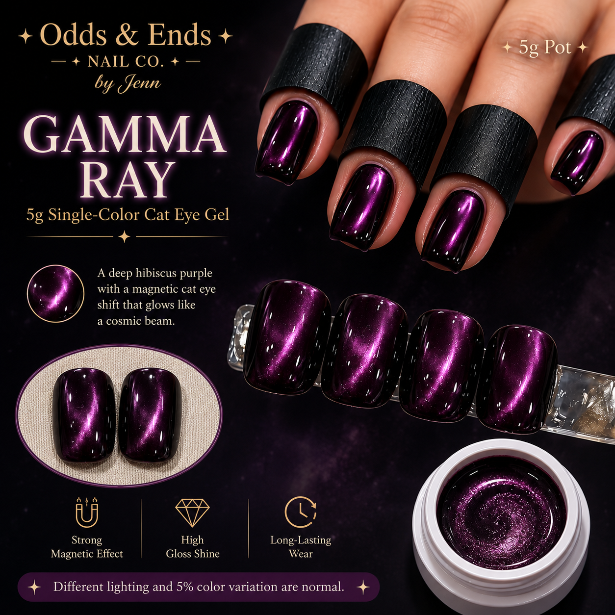 Wormhole Collection | 5g Single-Color Cat Eye Gels
