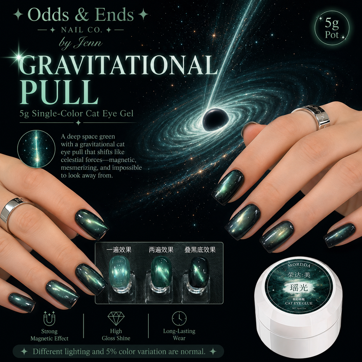 Wormhole Collection | 5g Single-Color Cat Eye Gels